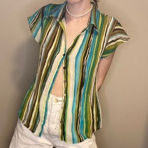 Allison Taylor multicolored medium crinkle top